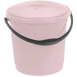 Відро пластикове R-PLASTIC харчове 10л з кришкою пудра