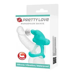 Ерекційне кільце Pretty Love Passionate Dante 8.7 см бірюзовий - мініатюра 10