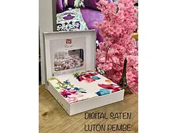 Комплект постільної білизни Luton Pink Сімейний Tac pbe0041096 - мініатюра 3