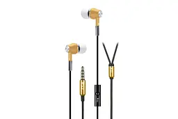 Навушники 2E S2 Metal Skin Mic Gold (2E-IES2GD)