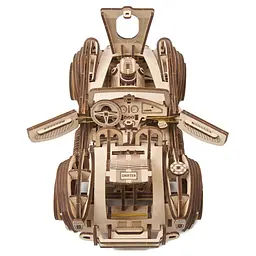 Механічний 3D Пазл Ukrainian Gears Дрифт Кобра гоночний автомобіль, 370 елементів (70161) - мініатюра 4