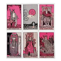 Карти Таро Tarot Deck Рожеві для початківців Pink for Beginners 78 штук у комплекті 10 см - мініатюра 5