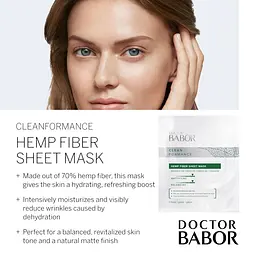Тканевая маска для обличчя Babor Doctor Babor Clean Formance Hemp Fiber Sheet Mask 1 шт. - мініатюра 11