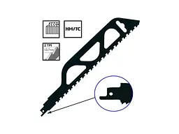 Полотно HM 305 мм для будівельних матеріалів для шабельної пили Makita B-10394 - мініатюра 2