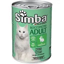 Вологий корм для котів Simba Cat Wet з кроликом 415 г (70009089)