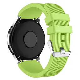 Силіконовий ремінець Watchbands Galaxy для Samsung Gear S3 Samsung Galaxy Watch 46mm - зелений (WB001GALAXYGREEN) - мініатюра 3