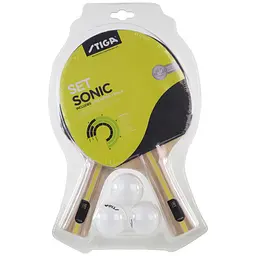 Набір для настільного тенісу Stiga Sonic Hobby 2 Bats 3 Balls (1220-2816-01) - мініатюра 2