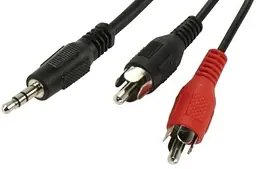 Кабель 3.5-мм тато штекер 2 штекери Rca тюльпана стерео 1.5 м - мініатюра 4