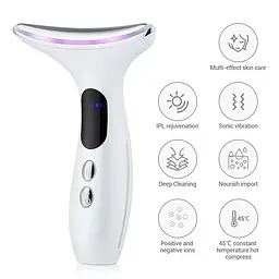 Мікрострумовий масажер Neck Beauty Device для шиї та обличчя - мініатюра 3