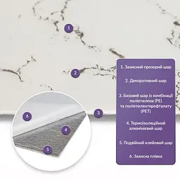 Самоклеюча стінова PET плитка Sticker Wall 600х300х2мм SW-00002323 - мініатюра 2