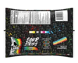 Жувальні цукерки Sour Strips Rainbow Halloween Candy 48шт, 192г - мініатюра 2