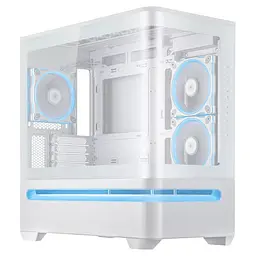 Корпус Asus Prime AP202 Tempered Glas ARGB без БР 2xUSB3.2 1xUSB Type-C Tempered Glass side mATX білий 90DC00P3-B19000 - мініатюра 4