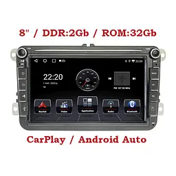 Штатна магнітола Volkswagen з підтримкою CarPlay, XPRO, Universal 8 Android 12 2+16GB IPS (42429-K8021-16GB_3696) - мініатюра 4