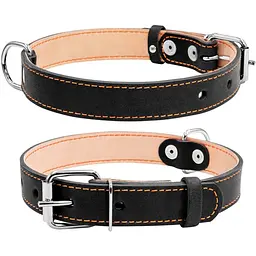 Нашийник Collar подвійний, 38-50х2,5 см, чорний