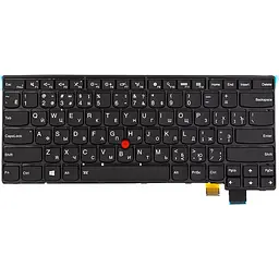 Клавіатура для ноутбука LENOVO Thinkpad T460S чорна, чорний фрейм, підсвітка (KB315079)