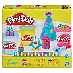 Набор для творчості Hasbro Play-Doh 12 баночок з масою для ліплення (G0149) - мініатюра 2