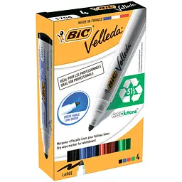 Набір маркерів Bic Набір для сухостираємих дощок Velleda Ecolutions на спиртові (bc904941) - мініатюра 2