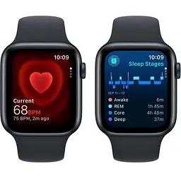 Apple Watch SE 2 GPS 44mm Midnight Aluminium with Midnight Sport Band M/L MRE93 UA - мініатюра 4