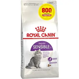 Сухий корм для котів з чутливою травною системою Royal Canin Sensible з птицею 3.2 кг + 800 г