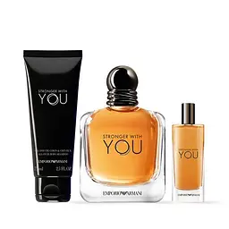 Набір Giorgio Armani Emporio Stronger With You 100мл туалетна вода, 15мл міні, 75мл гель для душу