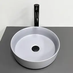 Умивальник VBI Prato light grey matt накладний VBI-011413, Сірий - мініатюра 4