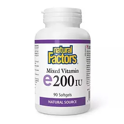 Вітамін E 134 мг Natural Factors (Mixed Vitamin E) - 90 софтгелів