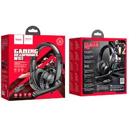 Навушники Hoco W103 Magic tour gaming headphones Black - мініатюра 5