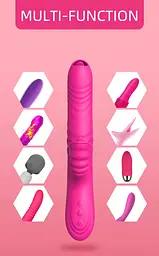 Вібратор Angelia USB 3 functions of thrusting / 20 vibrations Pink Boss Series 26-00142 98776 - мініатюра 4