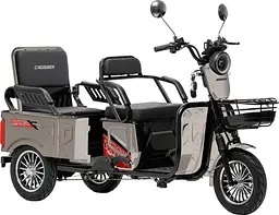 Електроскутер Триколісний Crosser TR-5 Tranzit (1200W, 72V,24Ah) Сірий