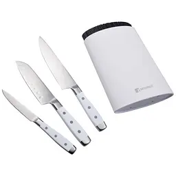 Набір ножів Bergner Naturally з підставкою, 4 предмети (BG-41051-WH) - мініатюра 5