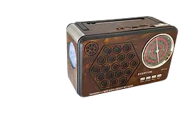 Портативний радіоприймач Everton RT-715 з ліхтариком Bluetooth FM USB SD (1756375710) - мініатюра 4