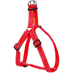 Шлея для собак Dog Extremе, регульована, нейлон, 50-80х2 см, червоний (6673)