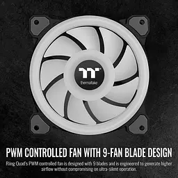 Вентилятор Thermaltake Riing Quad 14 RGB Radiator Fan TT Premium Edition (CL-F089-PL14SW-C) - мініатюра 2