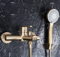 Змішувач для ванни Rea Ontario brushed gold REA-B5513 - мініатюра 5