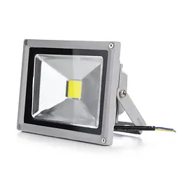 Прожектор Brille вуличний LED вологозахищений IP65 HL-15/20W CW COB сірий