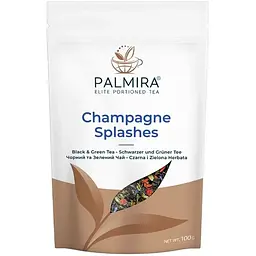 Суміш чорного і зеленого чаю Palmira Бризки шампанського упаковка 100 г