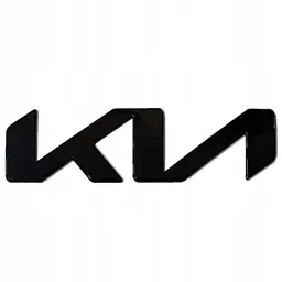 Емблема-напис Kia NEW Black Gloss 130x30 мм металева на скотчі (заводська)