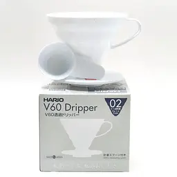 Пуровер пластиковий Hario V60 02, білий (VD-02) - мініатюра 3