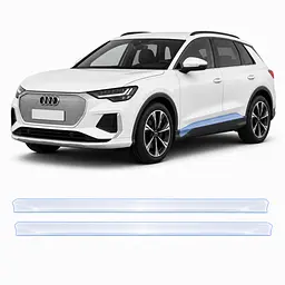 Антигравійна захисна бронеплівка за лекалами для Audi Q4 e-tron F4 2021- нижня зона кузова