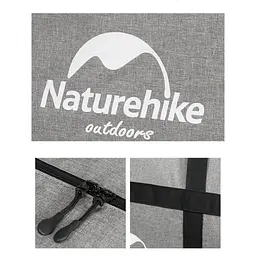 Сумка-баул для зберігання портативна Naturehike NH17S021-M 45 л темно-сірий - мініатюра 3