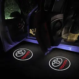 Картридж-вставка логотипу Toyota №19 на двері 1 шт. (Червоний) - мініатюра 2