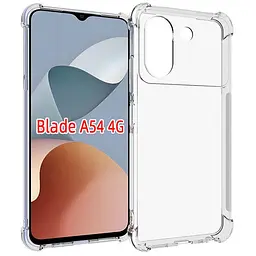 TPU чохол GETMAN Ease logo посилені кути для ZTE Blade A54 4G Безбарвний (прозорий) - мініатюра 7
