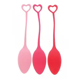 Набір вагінальних кульок Mae B Pelvic Floor Exercise Kegel Balls Red - мініатюра 3