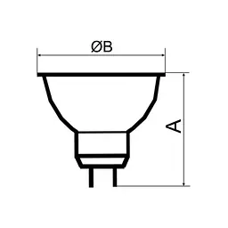 Лампочка Electrum MR-16 ELECTRUM 5W GU10 3000K (A-LR-0070) - мініатюра 2
