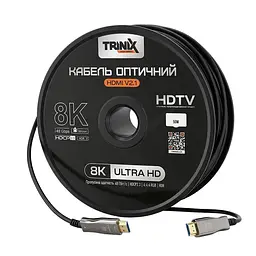 Кабель HDMI V2.1 оптичний 50м Trinix (AOC-HDMI8k-50m) (74-00159)