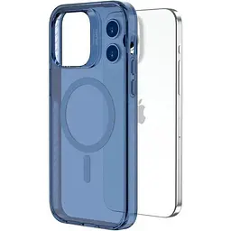 Чохол Vokamo для iPhone 15 захисний з магнітним кільцем блакитний - мініатюра 2