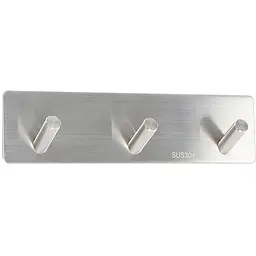 Тримач для рушника на три гачки Platinum 331Gb Нержавіюча сталь