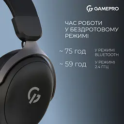 Навушники GamePro Asgard Freya Pro Wireless Black (HSW201B) - мініатюра 7