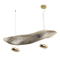 Люстра LED Levistella 792D1315 GD, 16W, 3000K, золота, сучасний стиль для дому - мініатюра 2