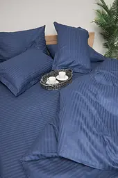 Комплект постільної білизни Moon&Star Дитячий 110x140 см наволочки 2x40x40 см Delfi Blue Satin Stripe - мініатюра 7